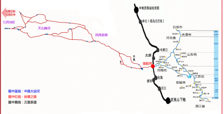 丝绸之路、大运河、万里茶道