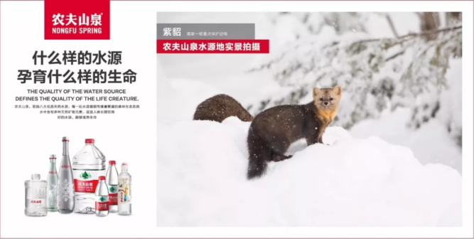 农夫山泉投放的广告