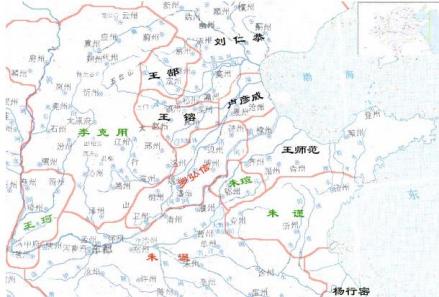 晚唐军阀割据形势