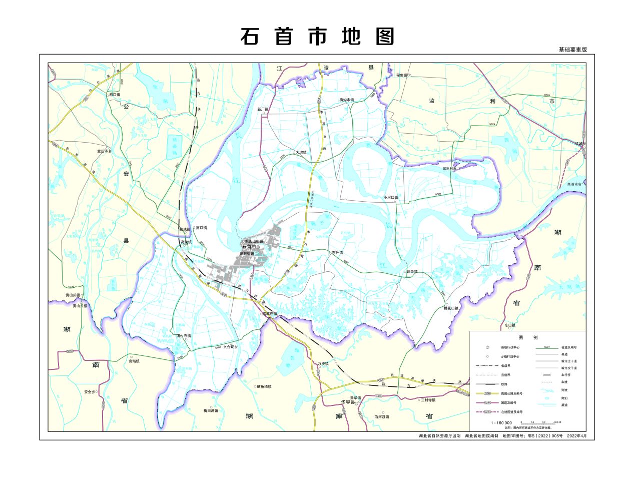 石首市地图