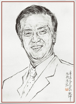 水墨肖像画