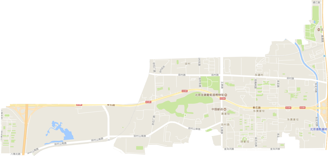 田村路街道电子交通图