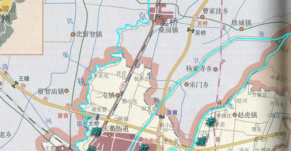 漳卫新河干流图