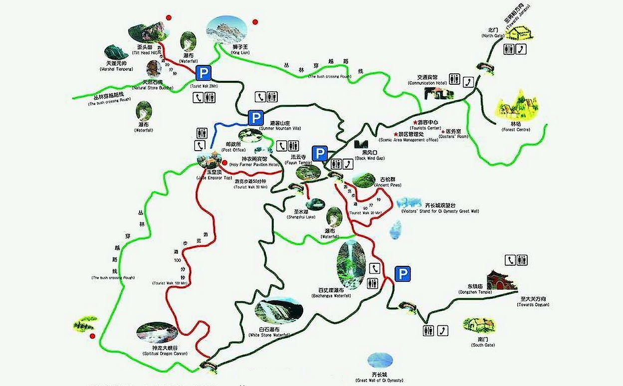 沂山游览导图