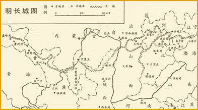 明长城分布 