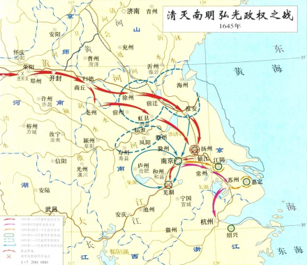 清朝灭弘光政权