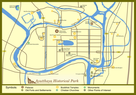 阿瑜陀耶历史公园地图