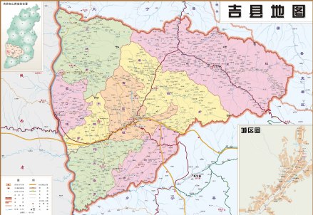 吉县地图