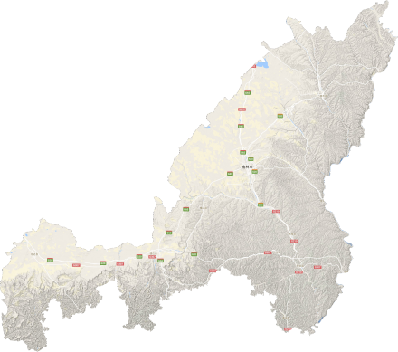 榆林市地形图