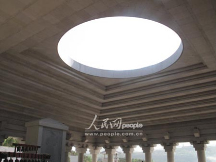 按照天圆地方理念建成的祭祀大殿