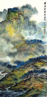 晨雾山