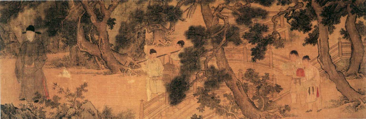 《杏园雅集图》局部