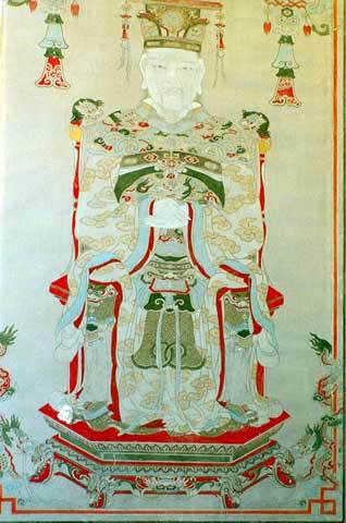 越南历史博物馆里的黎桓画像