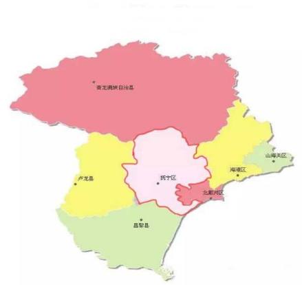 抚宁区在秦皇岛市的位置