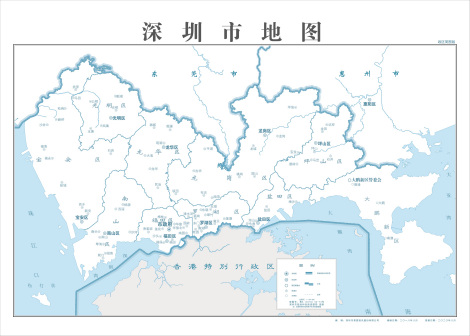 深圳市地图（政区简图版）