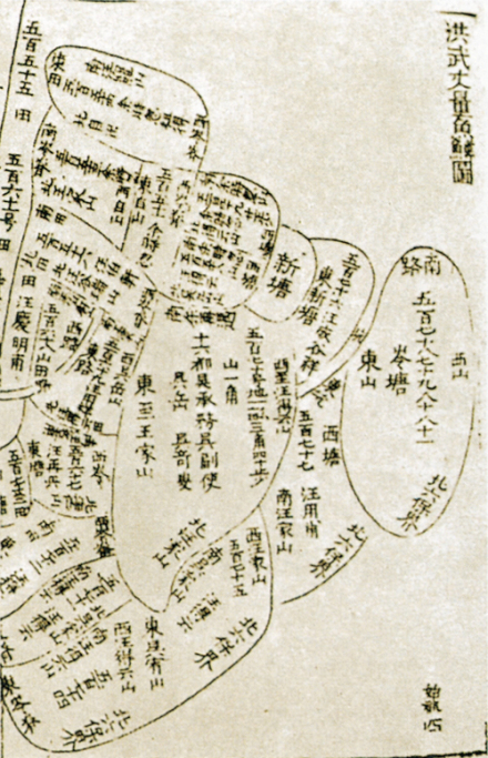 明代登记土地的《鱼鳞图册》