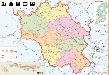  汾西县地图