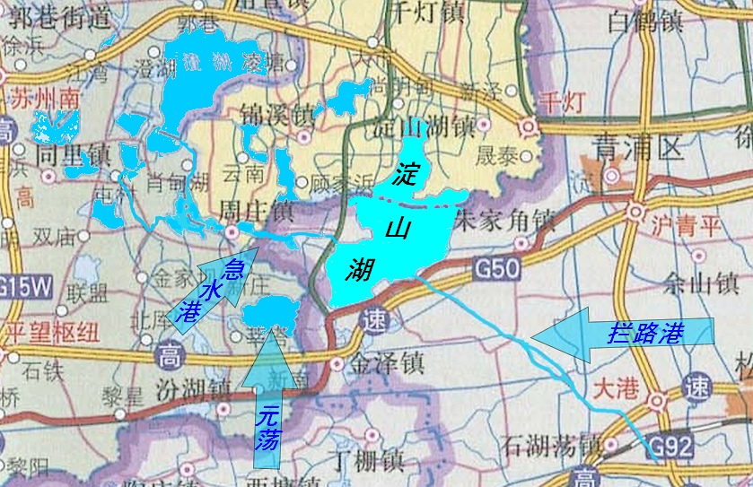 淀山湖位置境域