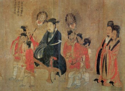 阎立本《历代帝王图》中的陈宣帝陈顼 
