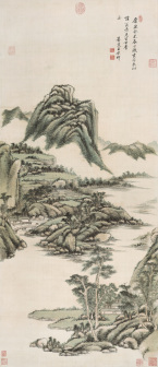 仿黄子久山水图(1703年)