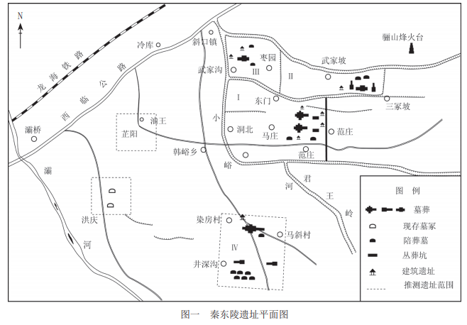 秦东陵遗址平面图