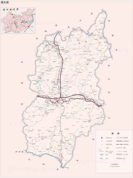 建水县地图