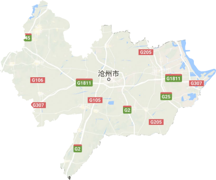 黄骅市地形图