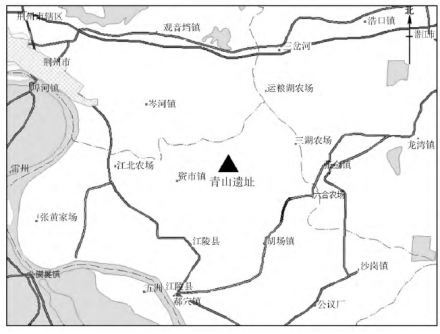 青山遗址位置图