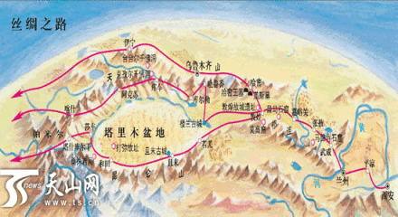 丝绸之路地图