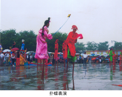扑蝶表演