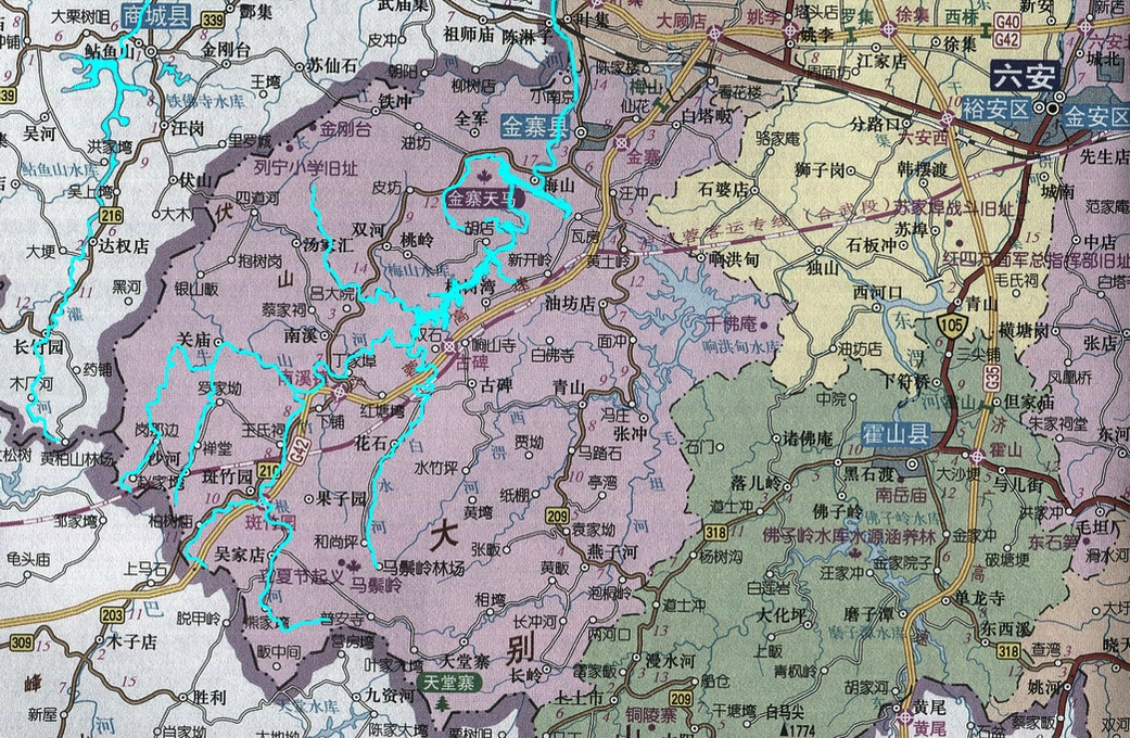 河道走向