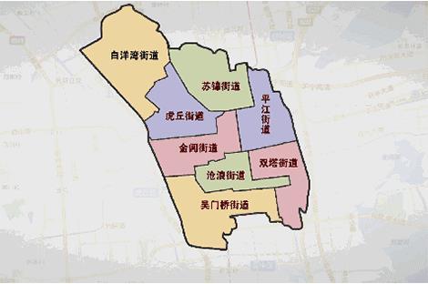 苏州市姑苏区行政区划
