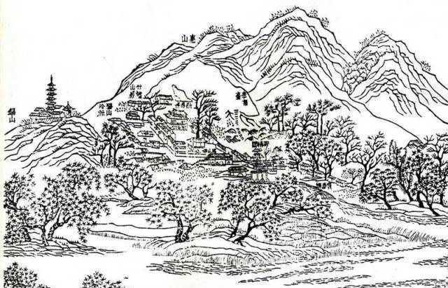 清道光年间惠山志载布局
