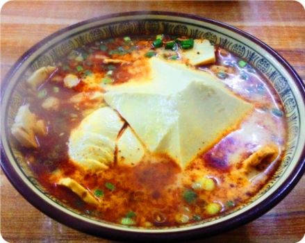 豆花泡馍