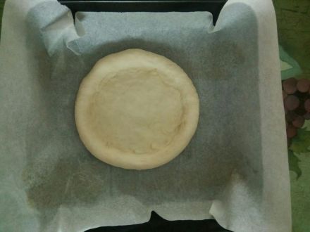 放在烘焙纸上进行二发