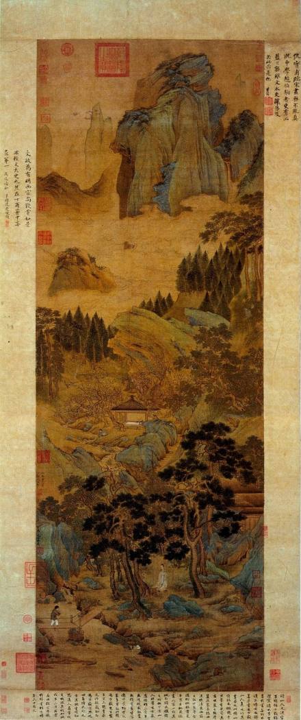 《桃村草堂图》