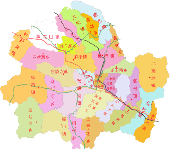 商州区行政区划图