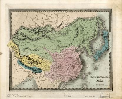 19世纪英文版中国地图