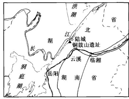 铜鼓山遗址位置图