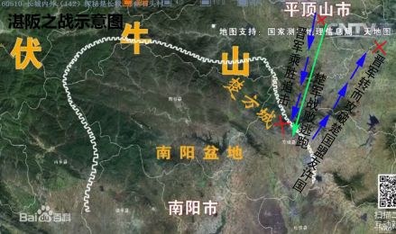 湛阪之战示意图