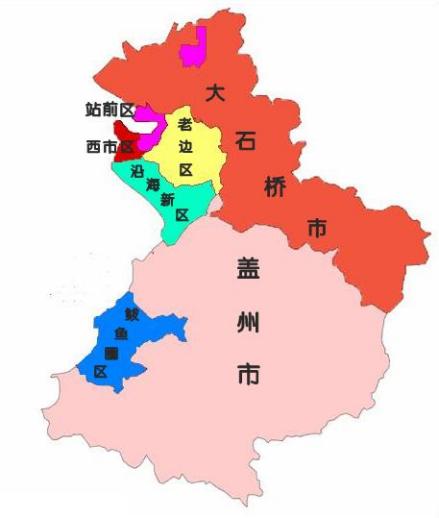 营口政区图