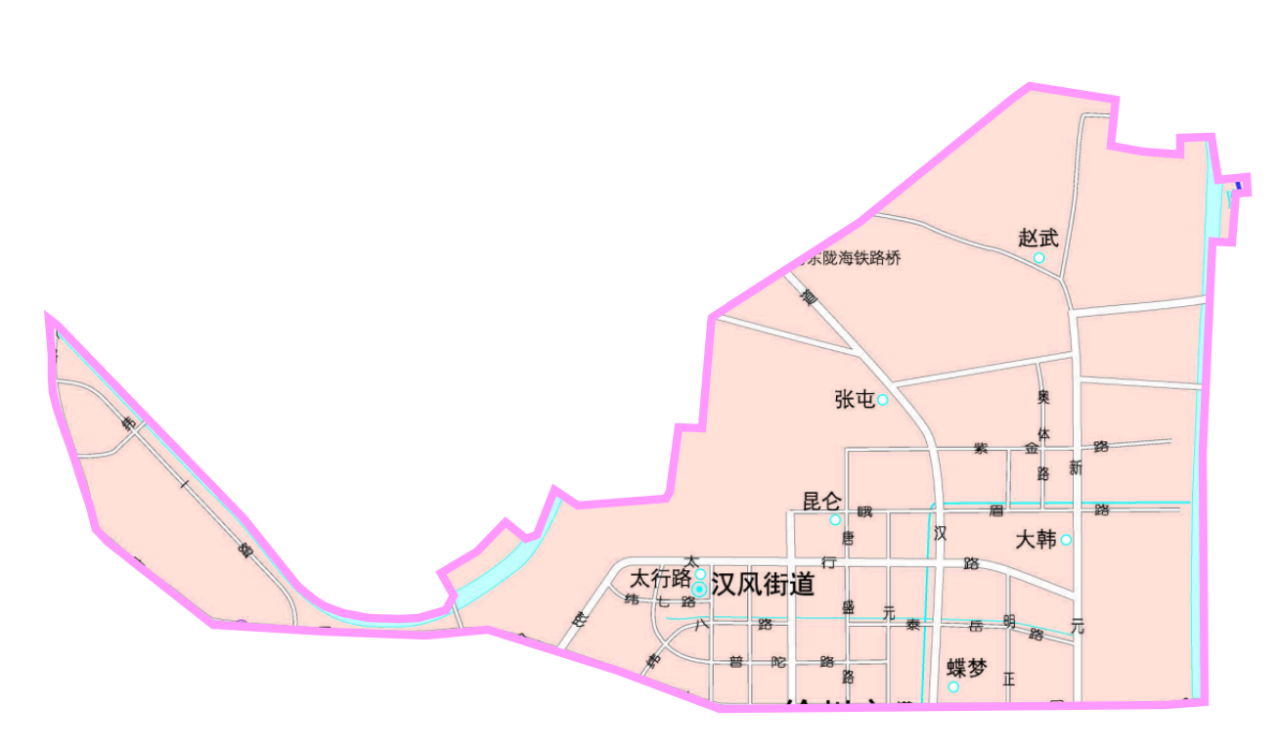 汉风街道政区图