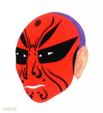 京剧中的刘瑾脸谱 