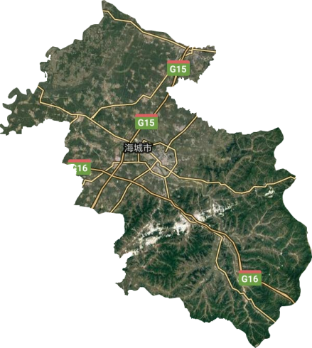 海城市卫星地图