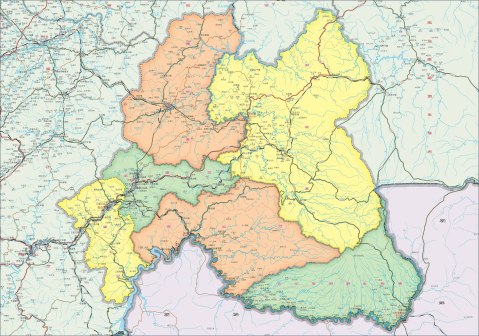 白山市政区图