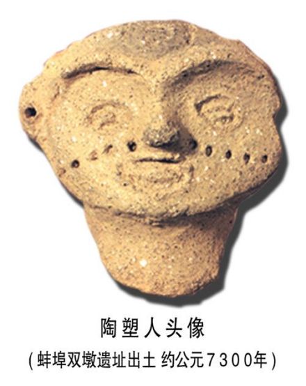 一级文物陶塑人头像