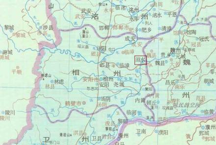 唐代相州洹水县位置图