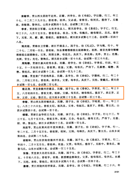 进士登科录 