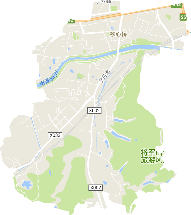 铁心桥街道地形图