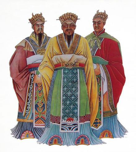郑氏三公画像（左边为郑武公）